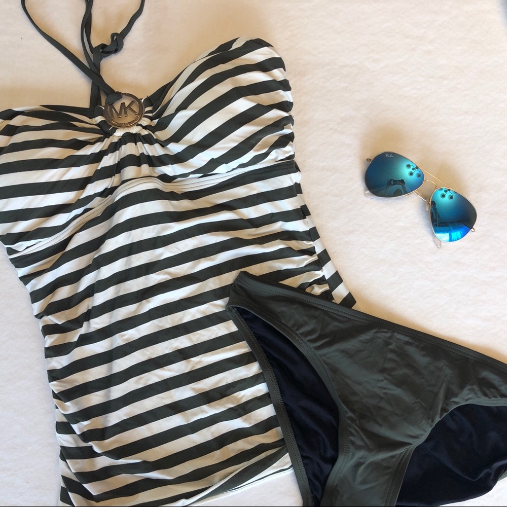 Michael Kors Tankini- Olive Green